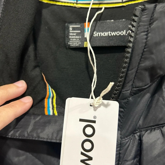 Smartwool Men’s Size S Small Smartloft Vest Black Merino Wool Running NWT - Picture 6 of 15